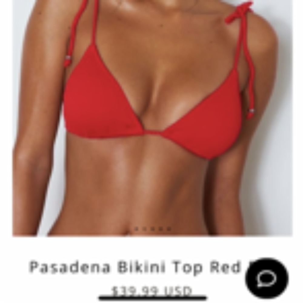 White Fox Bikini Top